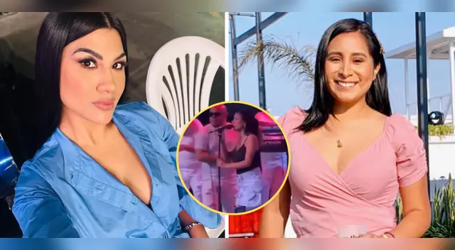 Prominente pancita de Brunella Torpoco llama la atención de Kathy Sheen.