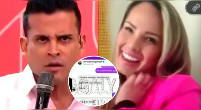 Christian Domínguez y Mary Moncada se mensajearon antes de encuentro íntimo. Christian Domínguez y Mary Moncada se mensajearon antes de encuentro íntimo.