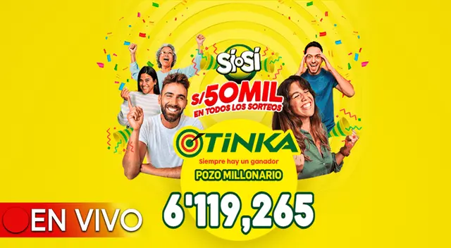 El pozo millonario de la Tinka se sorteó este miércoles 31 de enero a las 10:50 p.m.