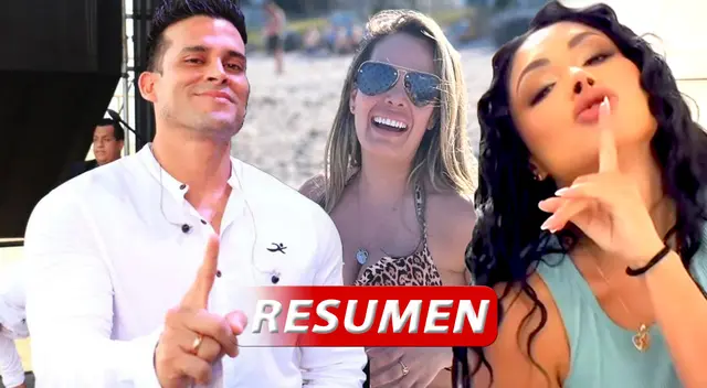 Christian Domínguez fue ampayado con Mary Moncada