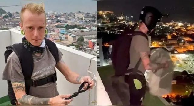Paracaidista de 33 años murió al tirarse del piso 29 de un rascacielos en Tailandia.