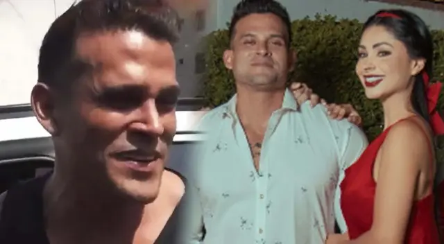 Christian Domínguez tuvo llamativa reacción al ser consultado por Pamela Franco.
