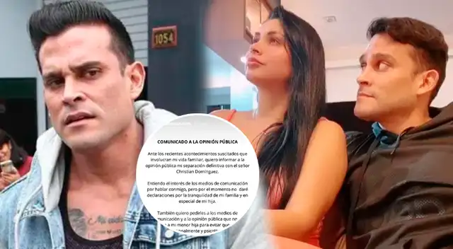 Christian Domínguez habría intentado lavarse las manos tras ampay.