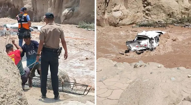 Rescatistas de la zona vienen retirando el vehículo lo más pronto posible.