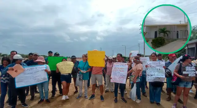 Indignados. Así se encuentran estas personas que denuncian estafa por parte de inmobiliaria.