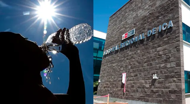 La víctima de golpe de calor fue trasladado al Hospital Regional de Ica, pero no sobrevivió.