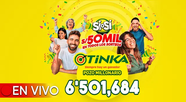 El pozo millonario de la Tinka se sorteó este domingo 4 de febrero a las 10:50 p.m.