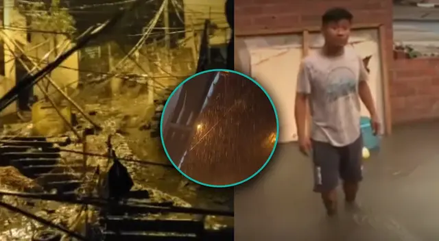 Intensa lluvia activo una quebrada en Collique y casas quedaron inundadas. Intensa lluvia activo una quebrada en Collique y casas quedaron inundadas.