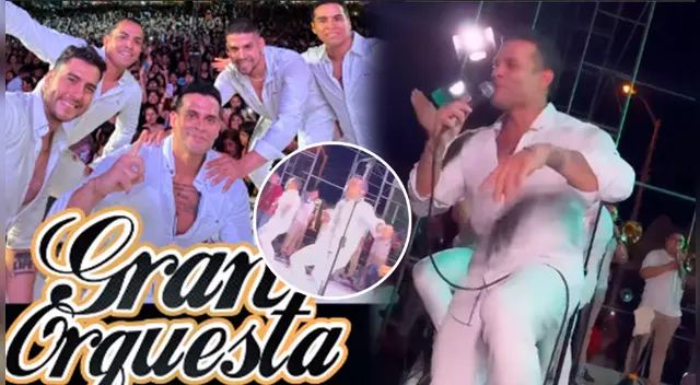 Christian Domínguez se presentó en Ica con 'La Gran Orquesta Internacional' tras ampay.