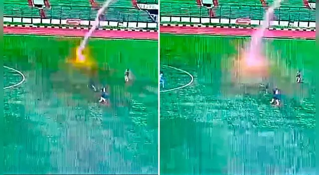 El jugador de 35 años fue impactado por un rayo en pleno juego.