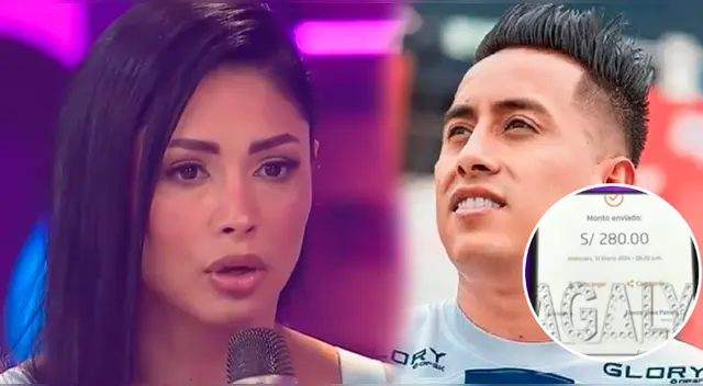 Pamela Franco explica el giro de 280 soles de Christian Cueva.