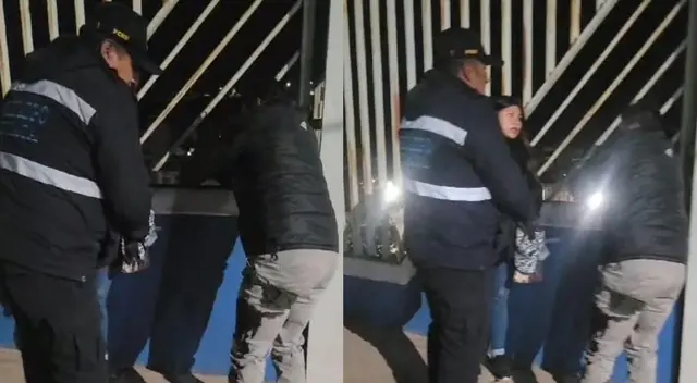 Los jóvenes fueron auxiliados por personal de serenazgo.