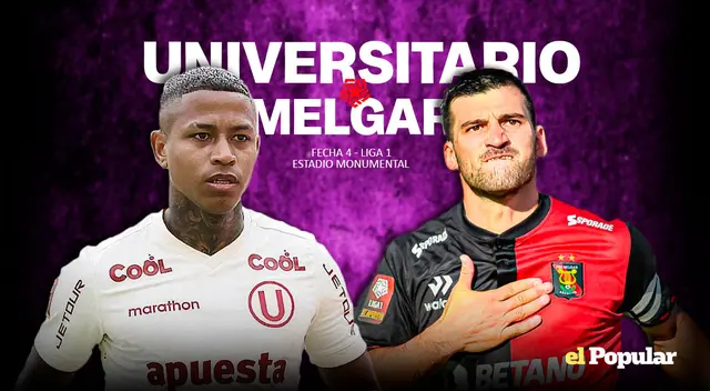 Universitario recibe a Melgar por la fecha 4 del Apertura. Sigue aquí el partido. Universitario recibe a Melgar por la fecha 4 del Apertura. Sigue aquí el partido.