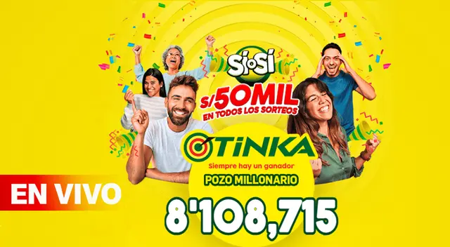 El pozo millonario de la Tinka se sorteó este domingo 18 de febrero a las 10:50 p.m. El pozo millonario de la Tinka se sorteó este domingo 18 de febrero a las 10:50 p.m.