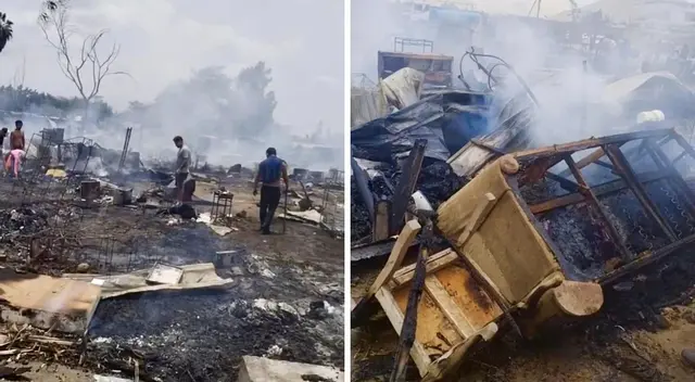 Alrededor de 30 familias se quedaron sin recuperar sus cosas y perdieron sus casas por completo. Alrededor de 30 familias se quedaron sin recuperar sus cosas y perdieron sus casas por completo.