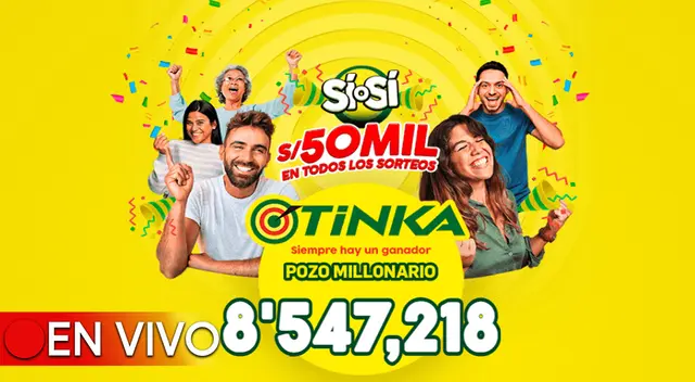 El pozo millonario de la Tinka se sorteó este miércoles 21 de febrero a las 10:50 p.m.