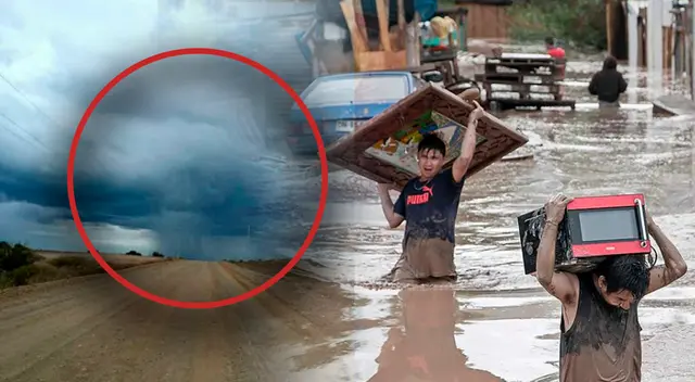 Gigantesca nube amenaza con fuertes lluvias en Piura.
