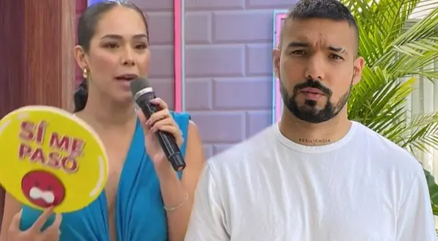 Karen Schwarz contó que Ezio Oliva le muestra los videos que le envían. Karen Schwarz contó que Ezio Oliva le muestra los videos que le envían.