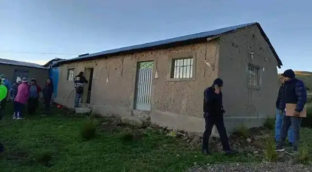 La vivienda donde ocurrió el delito. Vecinos denuncian demora policial.