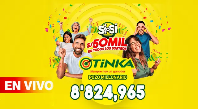 El pozo millonario de la Tinka se sorteó este domingo 25 de febrero a las 10:50 p.m.