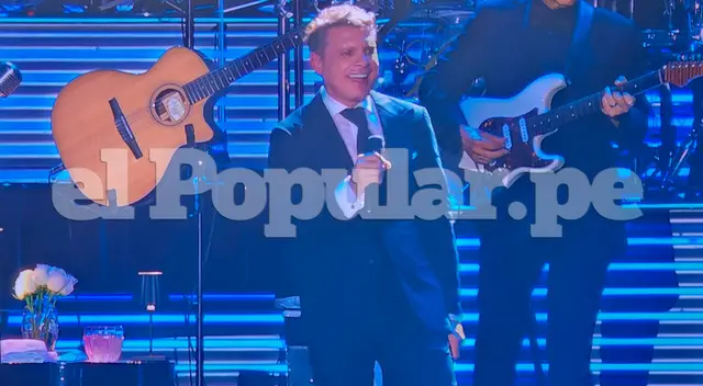 Luis Miguel disfrutó del cariño y admiración del público peruano en el Estadio Nacional.