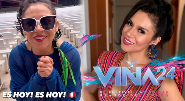 Ruby Palomino se alista para su presentación en Viña del Mar 2024.