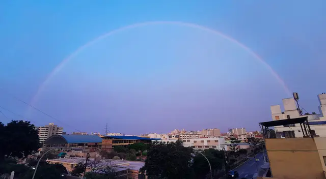 Arcoiris se miró desde varios distritos de Lima.