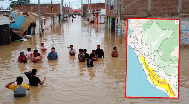 Pobladores de estas jurisdicciones podrían ser afectados por las intensas lluvias, señala el Senamhi.