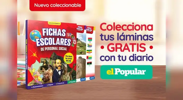 Conoce las nuevas fichas escolares coleccionables de El Popular. Conoce las nuevas fichas escolares coleccionables de El Popular.