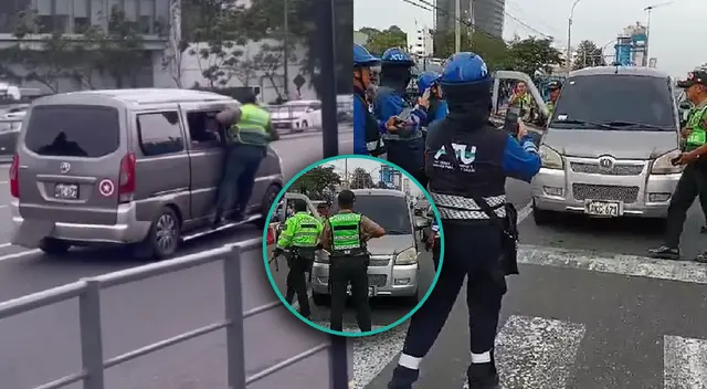 Colectivero se llevó a Policía cuando intento escapar de fiscalizadores en San Isidro. Colectivero se llevó a Policía cuando intento escapar de fiscalizadores en San Isidro.