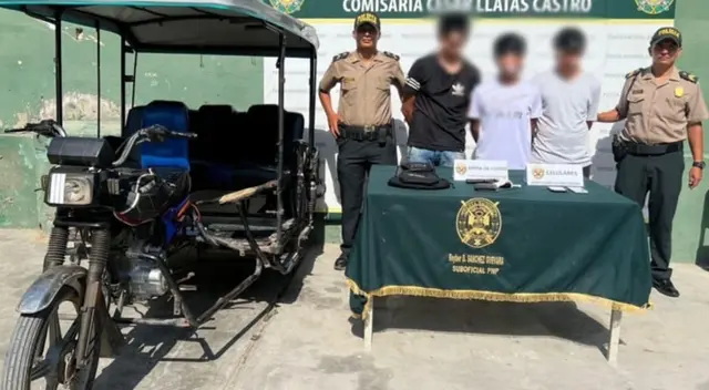 Menores en el crimen. A bordo de una mototaxi cometieron el feroz atraco.