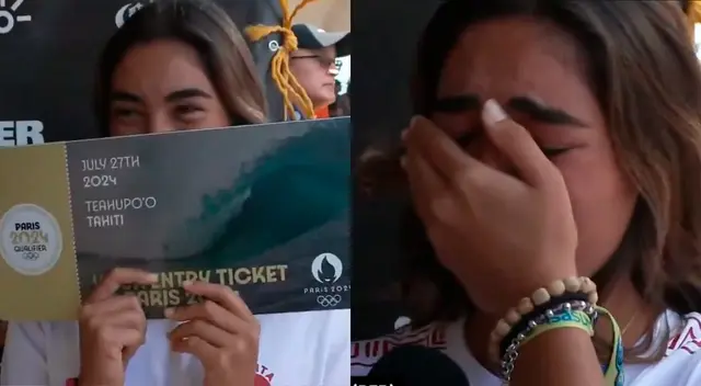 Sol Aguirre no pudo contener la emoción y rompió en llanto.