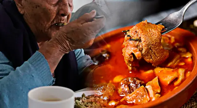 La adulta mayor estaba desayunando con su familia, cuando de pronto sucedió el accidente.