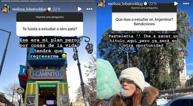 Melissa Lobatón planeaba estudiar en Argentina.  