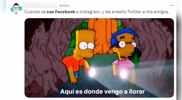 Usuarios no tardaron en crear sus divertidos memes ante la caída de Meta.