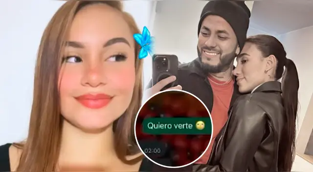 Bryan Torres y jovencita conversaron pese a estar con Samahara Lobatón.