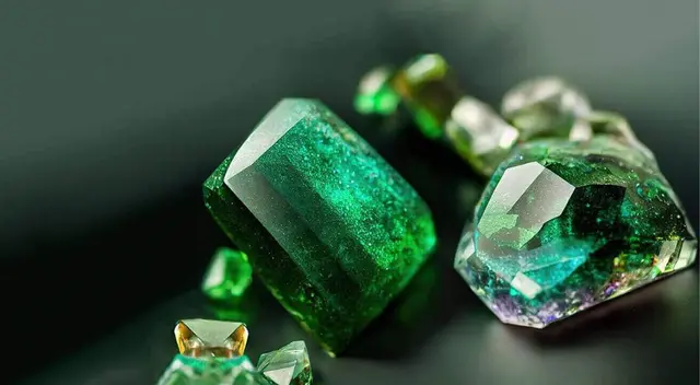 La turmalina contiene inclusiones de otros minerales.