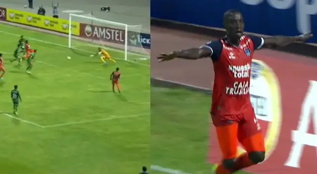 Yorleys Mena apareció por el medio para aumentar el marcador de César Vallejo sobre Sport Huancayo. Yorleys Mena apareció por el medio para aumentar el marcador de César Vallejo sobre Sport Huancayo.