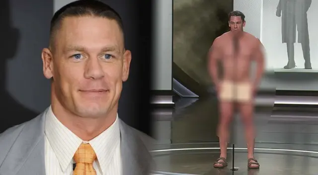 John Cena sorprende al aparecer desnudo en los Premios Oscar 2024.