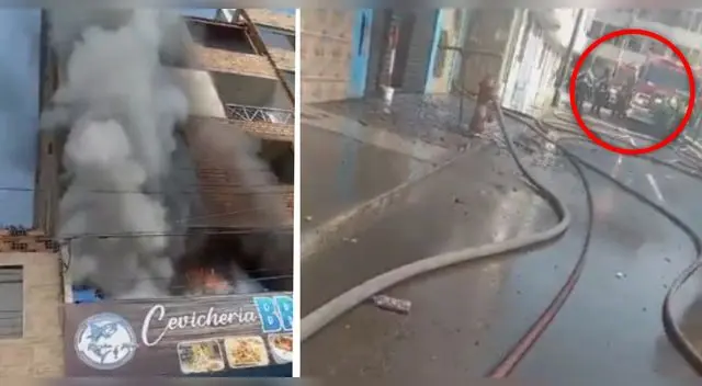 Incendio consume una vivienda y son más de 6 equipos de bomberos los que intentan sofocar las llamas.