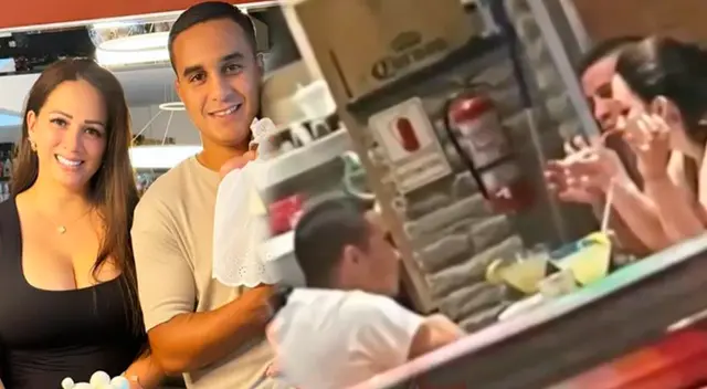 Melissa Klug y Jesús Barco juntos comiendo tras reconciliación. Melissa Klug y Jesús Barco juntos comiendo tras reconciliación.