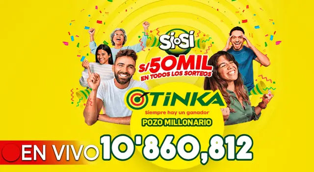El pozo millonario de la Tinka se sorteará este miércoles 13 de marzo a las 10:50 p.m. El pozo millonario de la Tinka se sorteará este miércoles 13 de marzo a las 10:50 p.m.