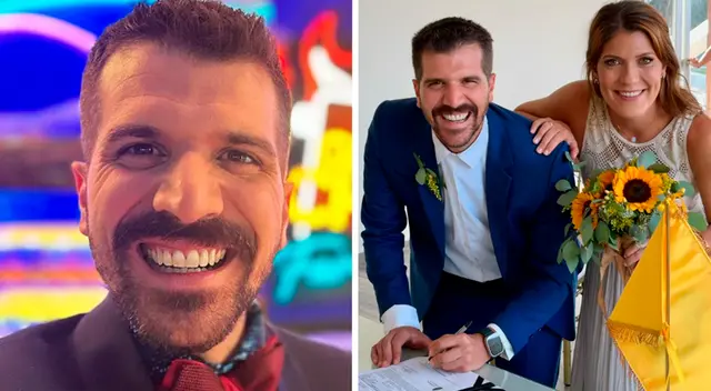 José Peláez, conductor de El Gran Chef Famosos, contrajo matrimonio civil con su novia, Alejandra de La Flor