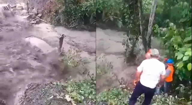 Mujer quedó atrapada en huaico ocurrido en Ayacucho.