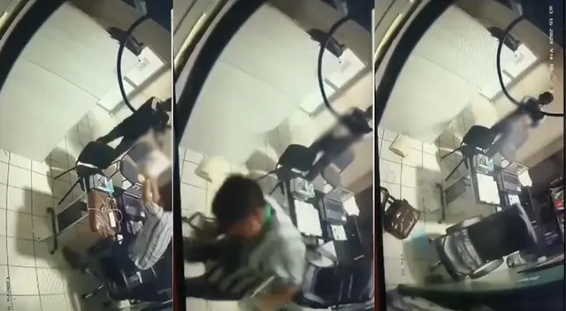 El ataque del sicario quedó registrado por las cámaras de seguridad del lugar. El ataque del sicario quedó registrado por las cámaras de seguridad del lugar.