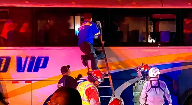 Dentro del bus Maleño VIP viajaban un total de 40 personas.