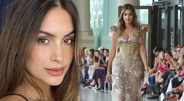 Milett Figueroa se refiere a su reciente desfile internacional.