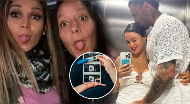 Evelyn Arizaga se muestra feliz con el embarazo de su hermana Angie Arizaga. Evelyn Arizaga se muestra feliz con el embarazo de su hermana Angie Arizaga.