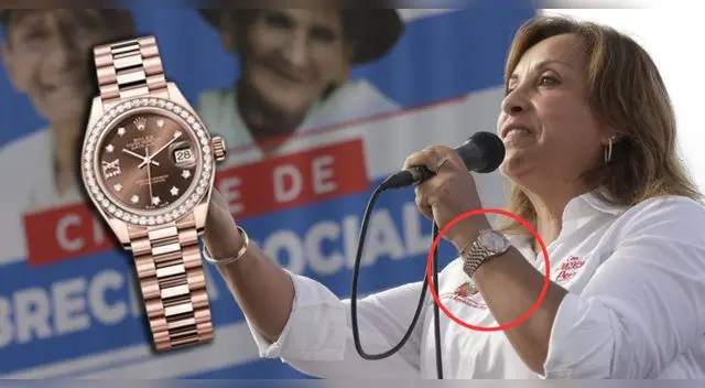 Rólex de Boluarte no sería de antaño tal y como lo señaló la mandataria.