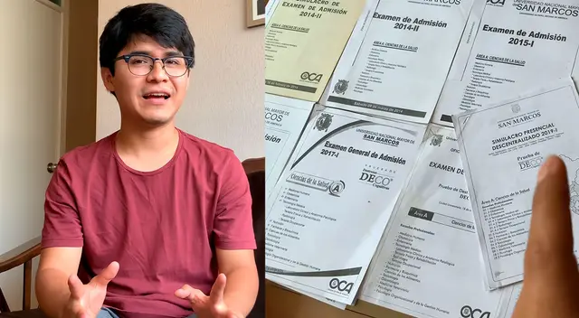 Jose Patiño conserva aún sus exámenes de admisión a San Marcos. Jose Patiño conserva aún sus exámenes de admisión a San Marcos.
